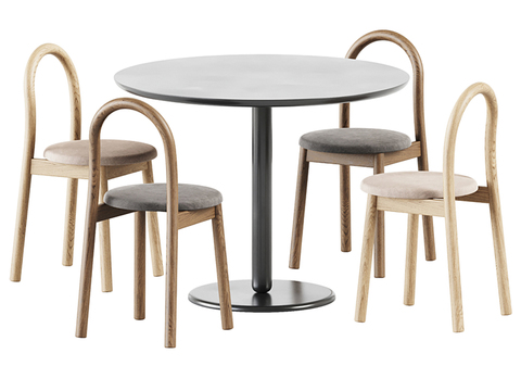 Calligaris Nordic Round Dining Table and Chair