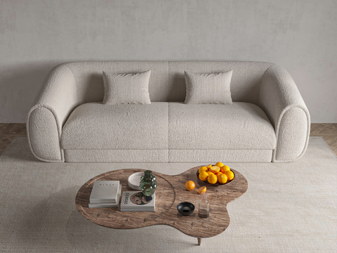 Minotti double sofa shaped coffee table free