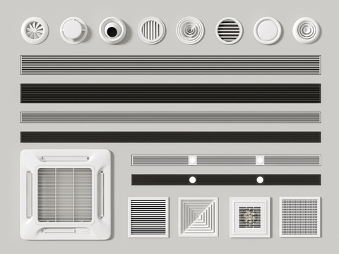 Air outlet of central air conditioner