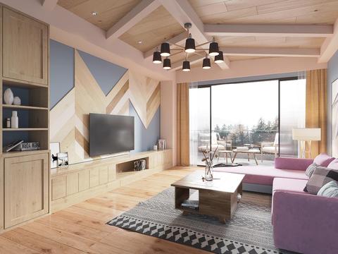 Nordic minimalist living room free
