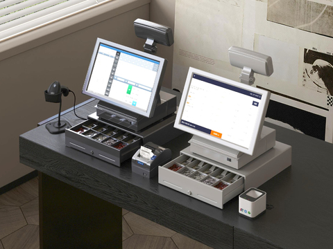 Cash register cashier scanner