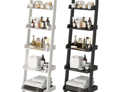 Nordic Trapezoidal Bathroom Storage Rack