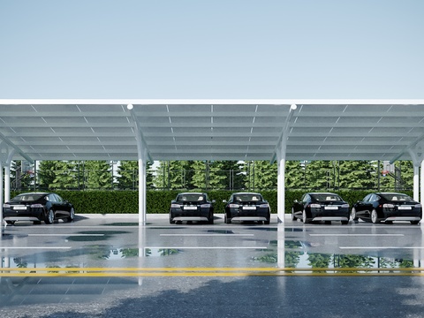 Modern carport