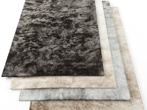 Modern Plain Flannel Carpet Free