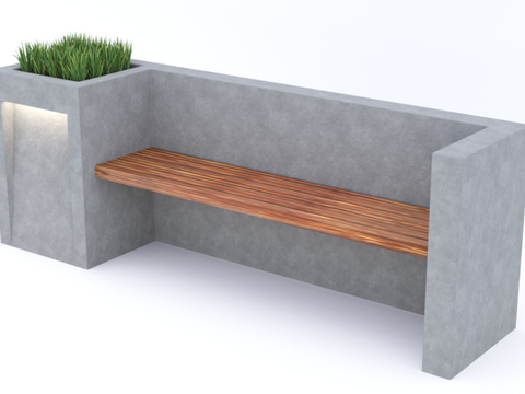 Modern public bench free