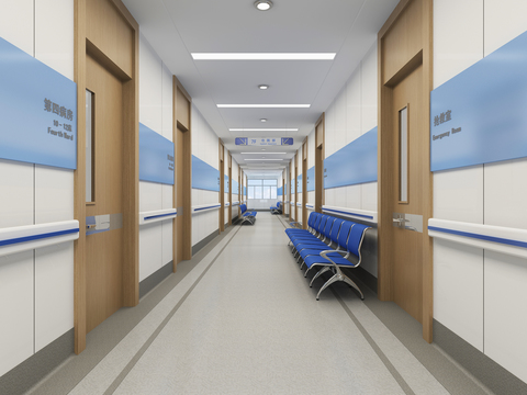 Modern hospital Corridor