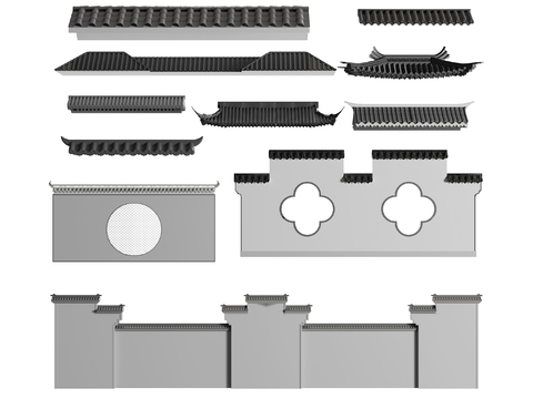 New Chinese Eaves Eaves Roof Tiles