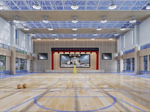 Indoor basketball stadium free