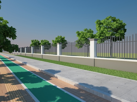 Modern Fence Railing Guardrail