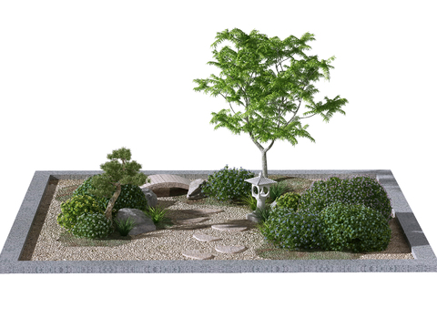 New Chinese-style Green Plant Shrubs