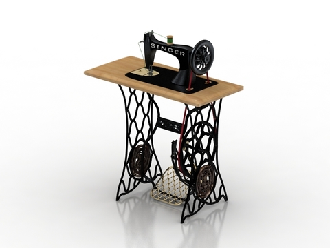 Modern Retro Foot Pedal Sewing Machine Free