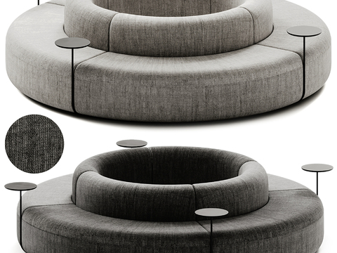 Round Sofa Lobby Sofa Public Sofa