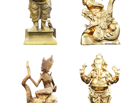 Modern Indian Gods Sculpture