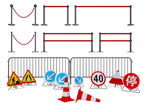 Iron horse guardrail fence concierge pole isolation belt