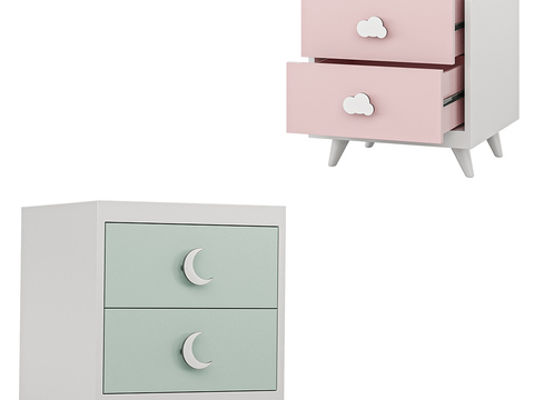 Nordic kids Bedside table