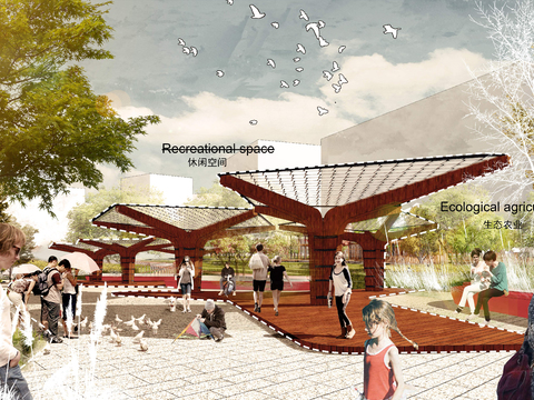 modern ecological leisure park psd