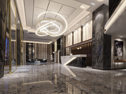 Modern Hotel Lobby