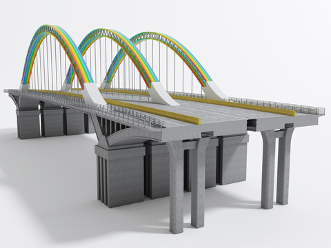 modern viaduct suspension bridge