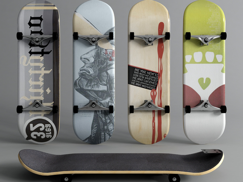 Modern Graffiti Skateboard