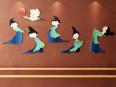 Dance Girl Wall Ornaments