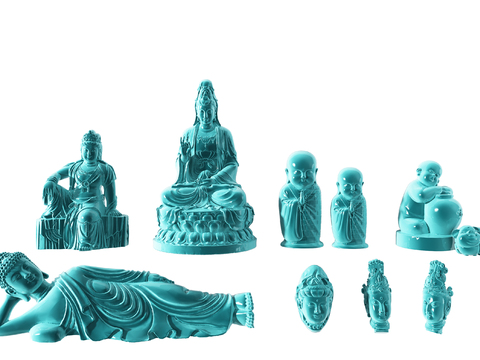 Modern Ceramic Buddha Statues