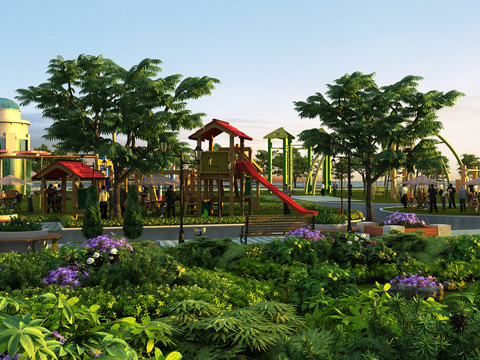 Modern Children's Park Landscape