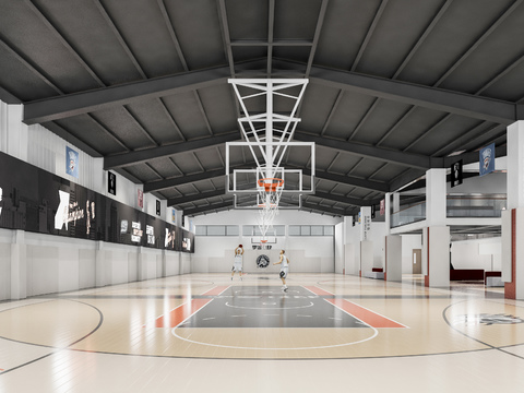 modern basketball stadium