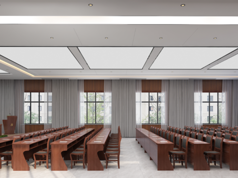 Modern party building conference room free