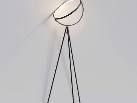 Modern Minimalist Iron Ring Three-Leg Floor Lamp Free