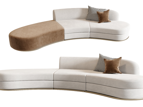 Poliform curved sofa