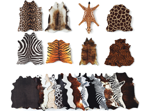 Modern Animal Fur Carpet