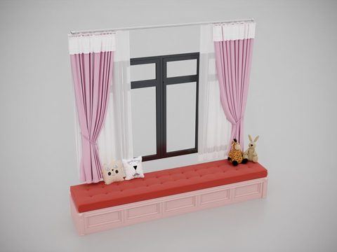 Simple European solid wood fabric window sill free