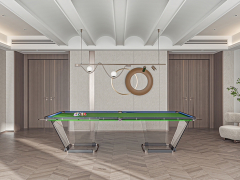 Modern Lounge Billiards Room