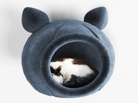 Modern flannel cat nest free