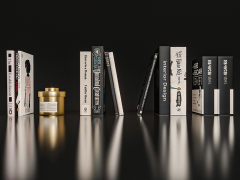 Modern Book Ornaments