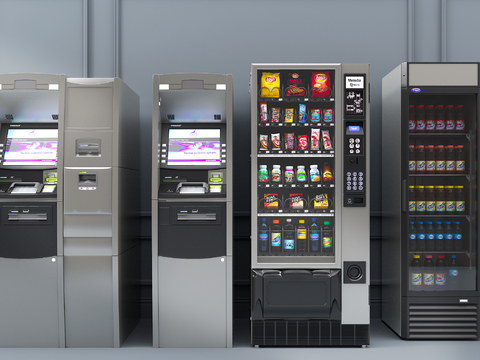 Modern ATM Cash machine Vending machine