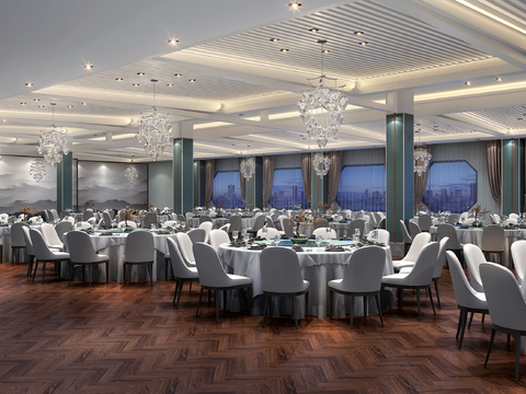 New Chinese Hotel Ballroom