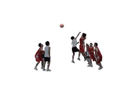 Sports basketball figures psd