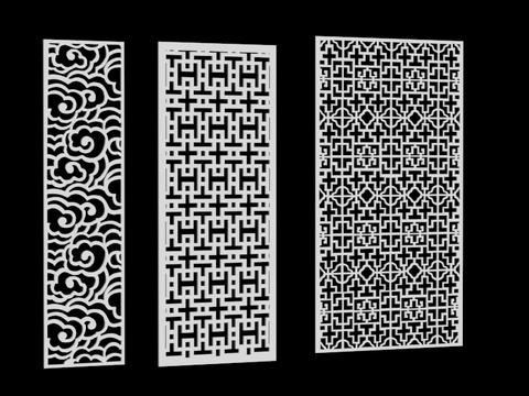 Chinese carved partition free