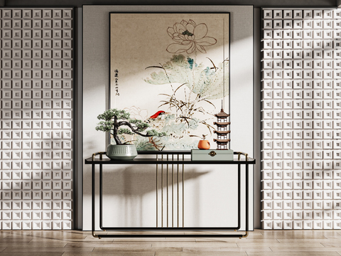 New Chinese-style Duan Jing Tai Hallway Case