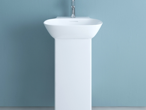 Modern Minimalist Ceramic Washbasin Free