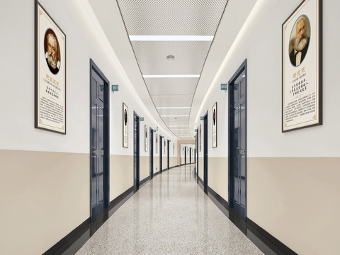 Modern School Corridor