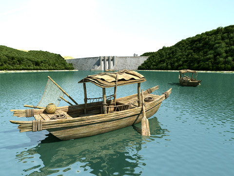 modern reservoir fishing boat