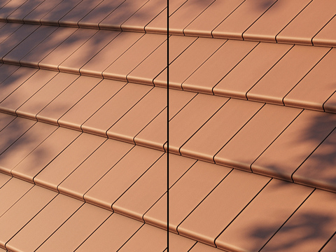 roof red brick red tile eaves