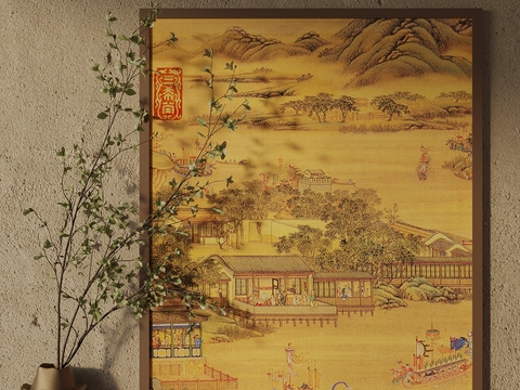 Chinese classical decorative painting free