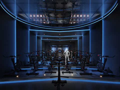 Modern Gym Spinning Room