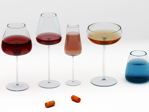 Modern Goblet Wine Cocktail