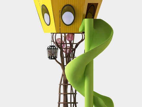Modern children's slide Entertainment Equipment