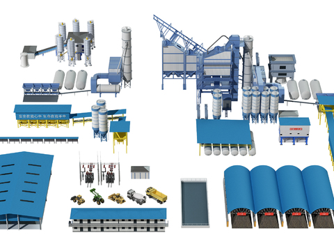 Industrial equipment warehouse storage tank mixing station