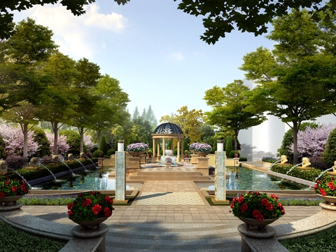 park landscape psd